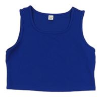 Zafírový crop top shein