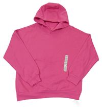 Nové - ružová oversize mikina s kapucňou dunnes