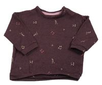 Mahagónovoá kvetovaná mikina George