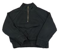 Čierna crop mikina Next