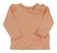 Lososové tričko s volánikmi Nutmeg