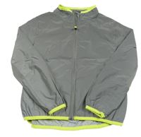 Stříbrná reflexní šusťáková jarní bunda Pocopiano