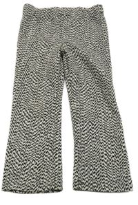 Smetanovo-černé vzorované tregíny River Island