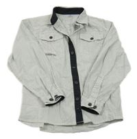 Bielo-sivá pruhovaná košeľa