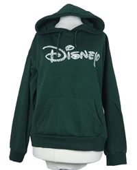 Dámska tmavozelená mikina s logom a kapucňou Disney