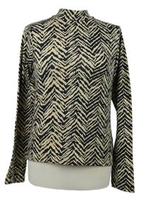 Dámské béžovo-černé vzorované triko George 