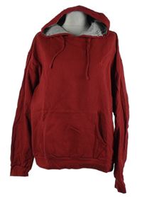 Dámská karmínová mikina s kapucí Korrekt 
