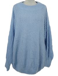 Dámský světlemodrý oversized svetr MissGuided 