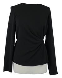 Dámská černá halenka s řasením Primark 