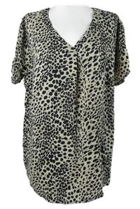 Dámská béžovo-černá vzorovaná halenka Laura Torelli