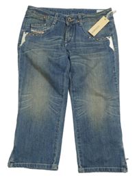-Nové modré capri rifle zn. Diesel