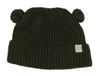 Khaki čepice s oušky Nutmeg