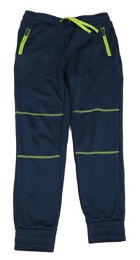 Tmavomodré sportovní funkční tepláky Crane 