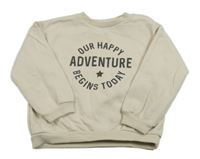 Béžová mikina s nápisom F&F