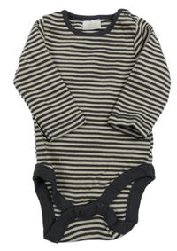 Sivo-béžové pruhovan body Next