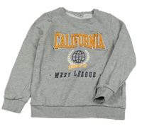 Sivá mikina s nápisom Name it