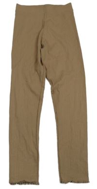 Béžové rebrované legíny Primark