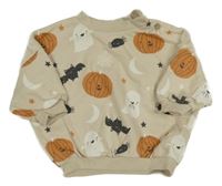 Svetlobéžová oversize mikina s obrázkami George