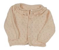 Svetloružový perforovaný prepínaci sveter Matalan