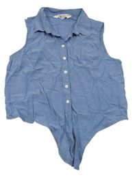 Modrá crop halenka H&M