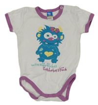 Bielo-fialové body s príšerkou Topolino