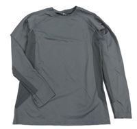Tmavosivé funkčné tričko H&M