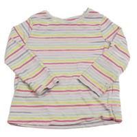 Bílo-barevné pruhované triko F&F