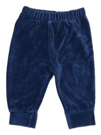 Tmavomodré zamatové tepláky Lc waikiki