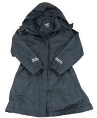 Tmavosivá šušťáková nepromokavá parka s kapucňou Tchibo