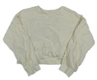 Smotanová crop mikina Next