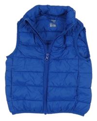 Modrá šušťáková zateplená vesta Dunnes