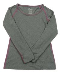 Sivé melírované funkčné tričko Crane