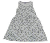 Bílo-fialové puntíkaté bavlněné šaty - My little Pony