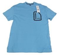 Nové - Modré tričko s kapsou F&F