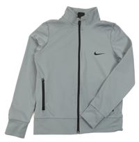 Šedá sportovní propínací mikina Nike