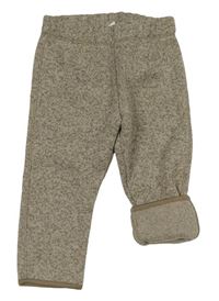 Béžové pletené nohavice H&M