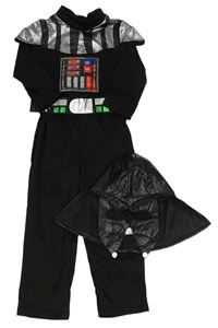Kostým - Černý overal + koženková maska - Star Wars 