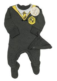 2set - Tmavošedý overal s erbem Mrzimor + čepice - Harry Potter 