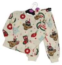 Nové - smetanová mikina s Mickeym + tepláky Primark
