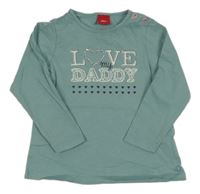 Svetlomodré tričko s nápisom s. Oliver