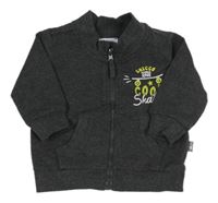 Tmavosivá prepínaci mikina s nápisom Chicco