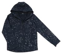 Tmavomodrá funkční softshellová bunda s jednorožci a kapucí Mountain Warehouse
