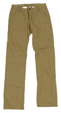 Béžové plátěné chino kalhoty Esprit