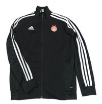 Černá funkční propínací fotbalová mikina Aberdeen FC Adidas