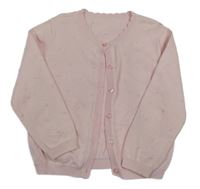 Svetloružový prepínaci sveter s nopky Matalan