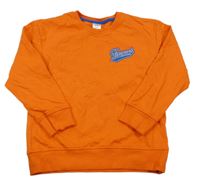 Oranžová mikina s nápisom Little kids