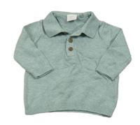 Světlezelenošedý svetr s límečkem Next