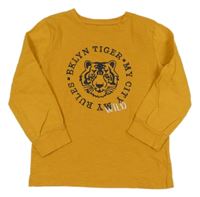 Okrové tričko s tigrom Topolino