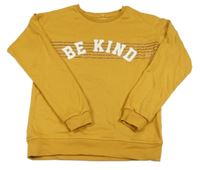 Okrová mikina s nápisom Primark