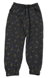 Tmavošedé cuff tepláky s baletkami F&F